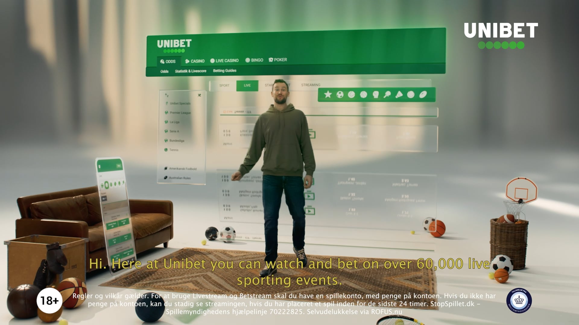 Unibet - Livestreaming