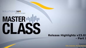23.01 Webinar: Highlights Part 1