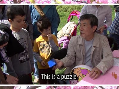 Godfather of Sudoku, Maki Kaji at Sakura Matsuri — Soon Chang music composition
