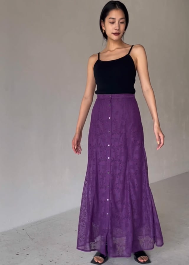 AmeriVINTAGE MARGARET LACE A LINE スカート Ameri（アメリ）の「MARGARET LACE A LINE SKIRT（スカート
