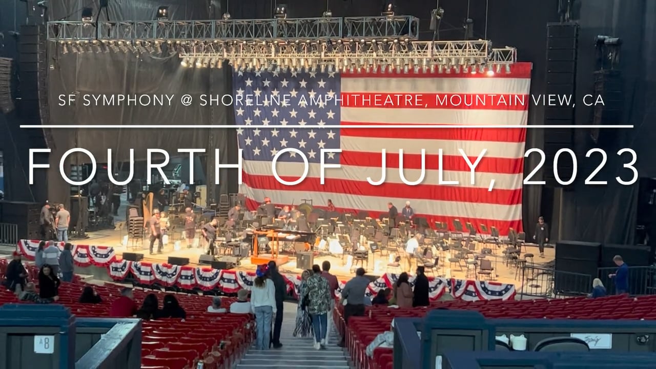 Fourth of July, 2023 SF Symphony Shoreline Amphitheatre, Mountain