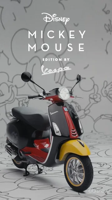 Disney Mickey Mouse and Vespa | JP
