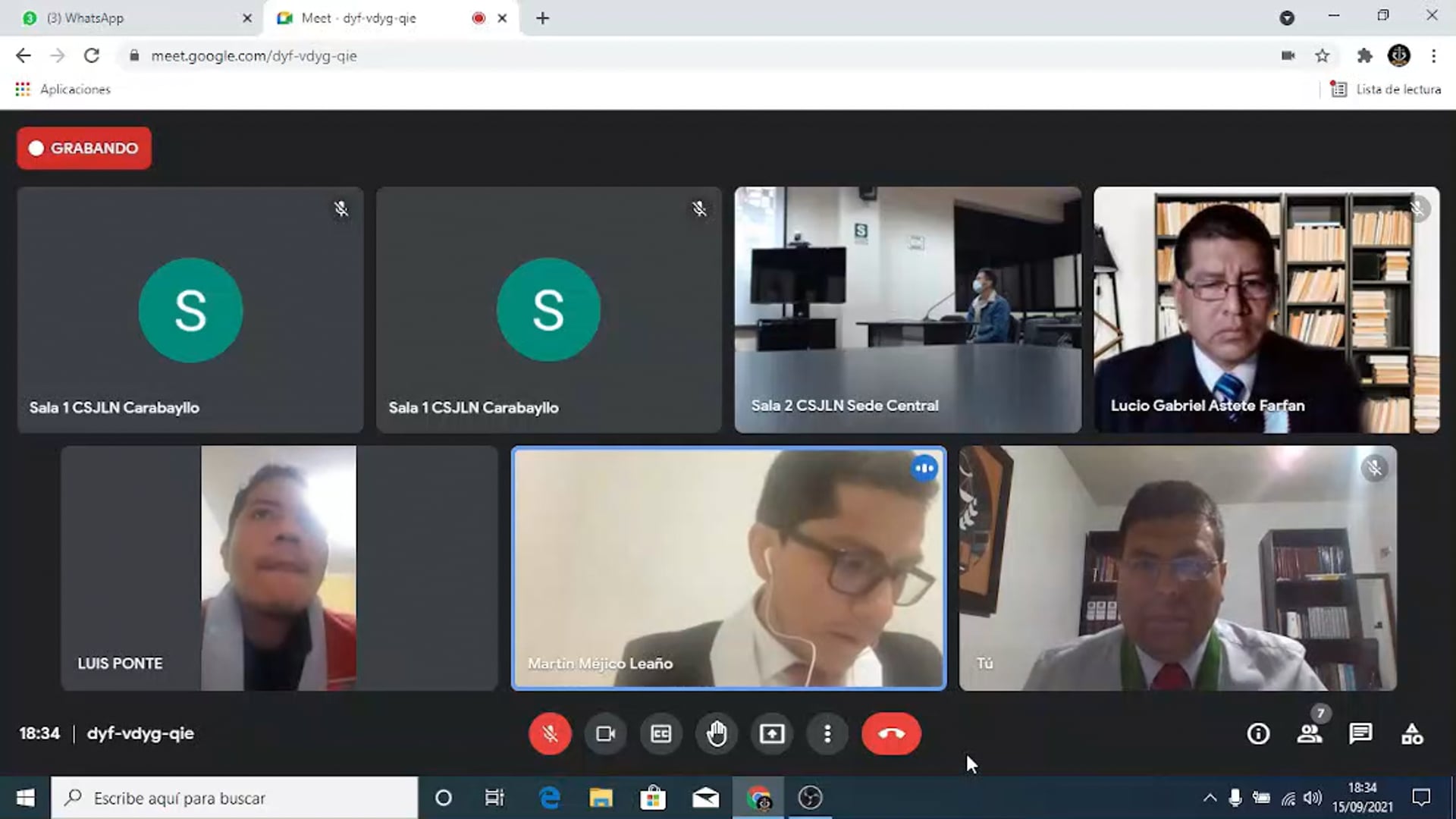Tocamientos Indebidos - Audiencia Prisión Preventiva - 15SET2021