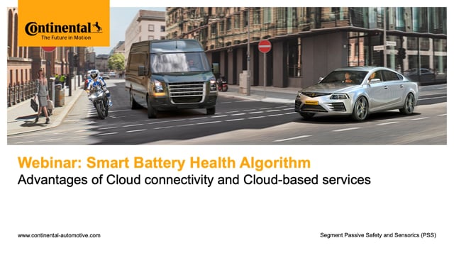 Smart battery health – advantages of cloud connectivity and cloud-based services