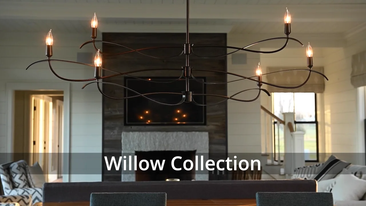アウガルテン　Willow Willow 6-Light Large Chandelier | by Hubbardton Forge | 136352