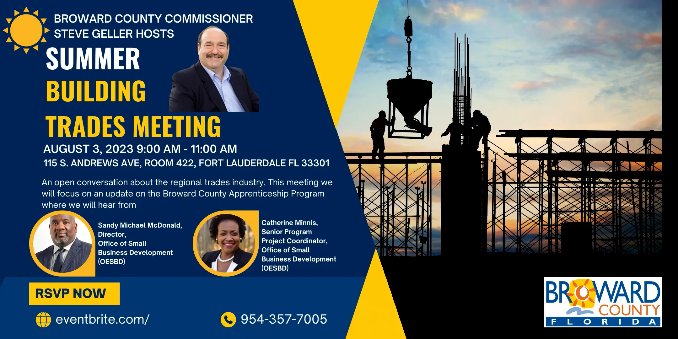 Broward County Summer Building Trades Meeting - August 3, 2023  