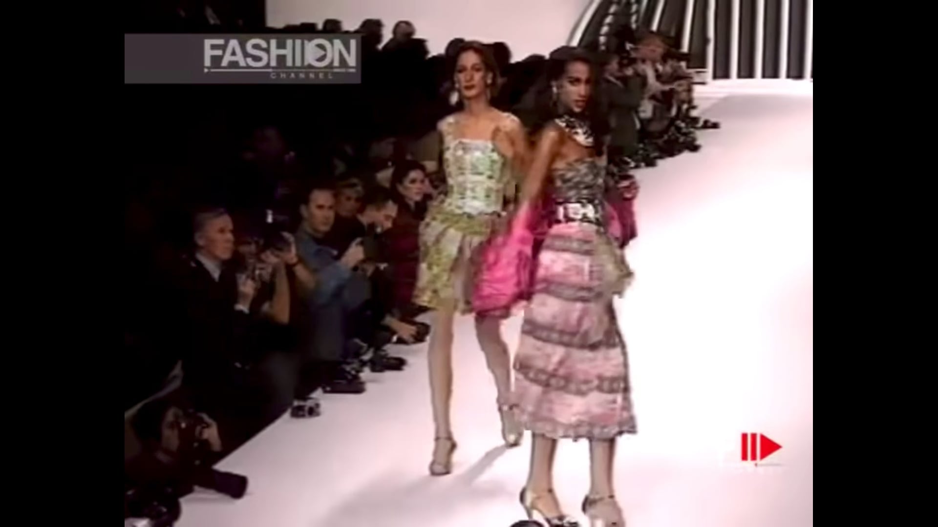 S/S 1992 Valentino Garavani Runway Ad Beaded Floral Pastel