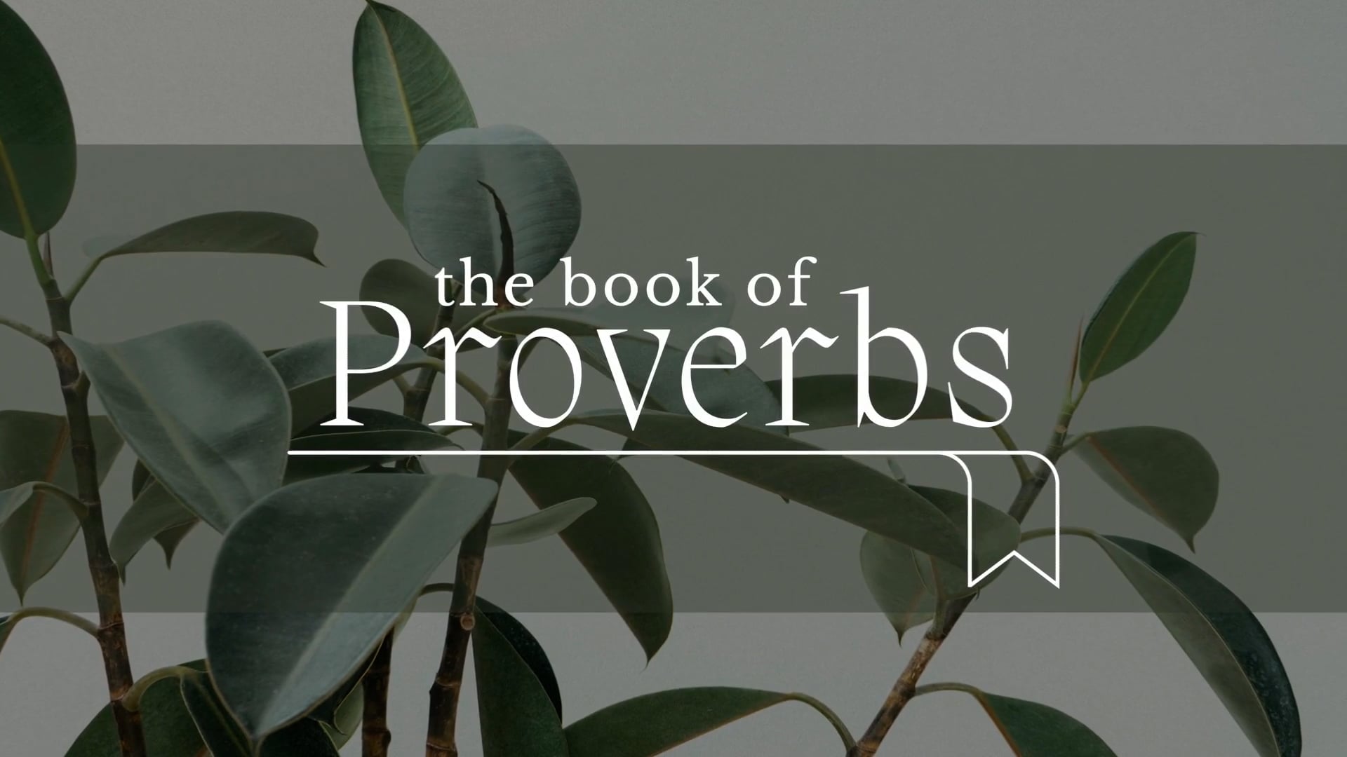 Proverbs 27 - Sunday Service on Vimeo