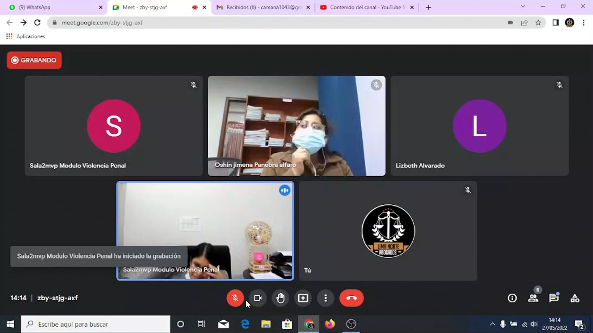 Audiencia de comparecencia con restricciones - Tocamientos Indebidos