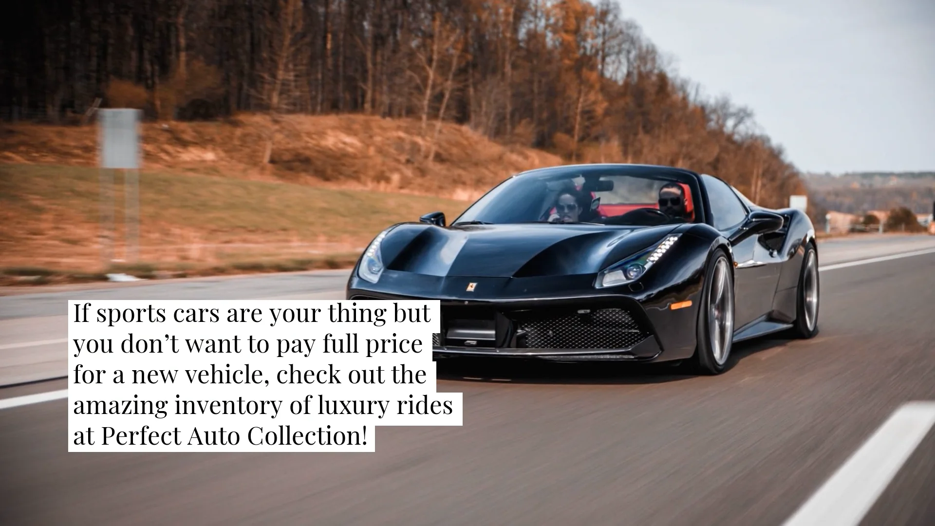 Check Out Perfect Auto Collection's Range Of Exotic Italian & USA ...