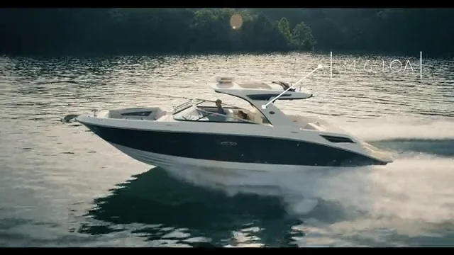 Sea Ray® 350 SLX: Bow Rider Boat with Hinged Cushions