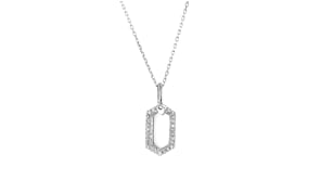 10 ct. t.w. Diamond Personalized Tag Pendant Necklace in Sterling Silver