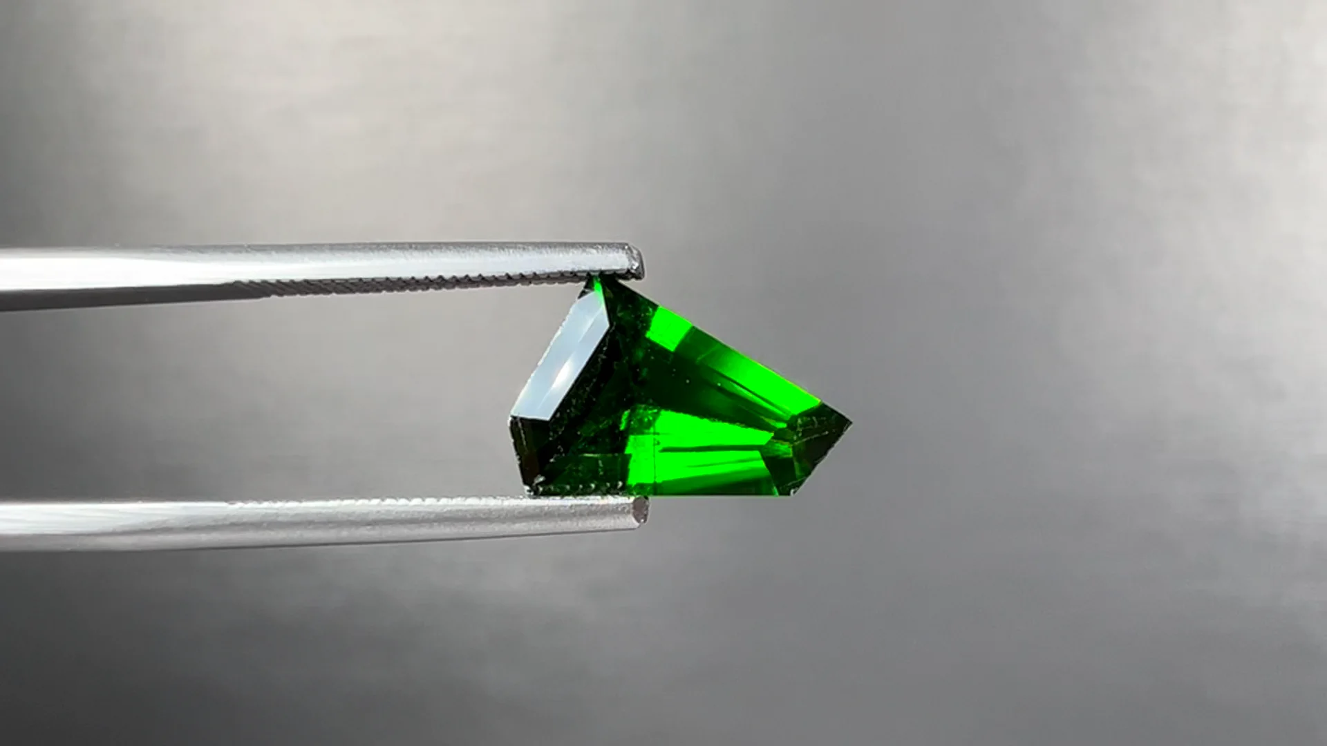 1.42ct Freeform Shield Cut Chrome Diopside | Burton's
