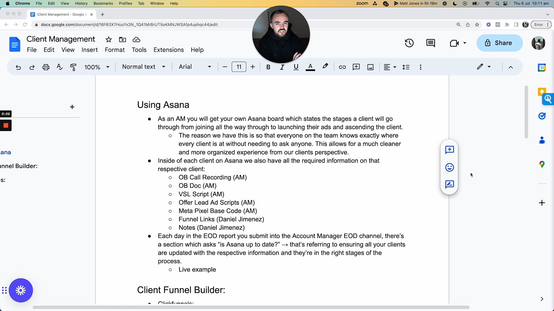 Client Management Overview on Vimeo