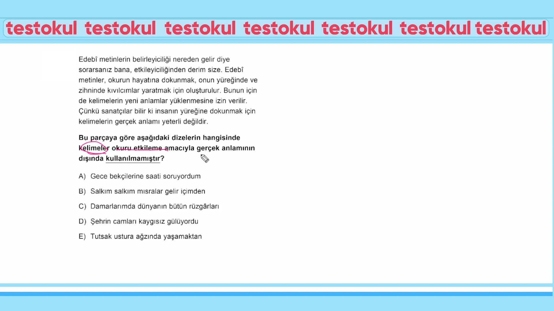 testokul-02.23-ayt-edebiyat-fsk-01fasikul-test22-01 on Vimeo