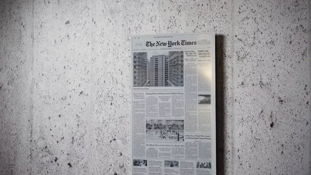 Giant E Ink Display Shows Newspaper Headlines on Your Wall 