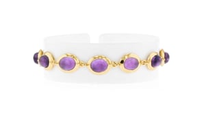 16.00 ct. t.w. Amethyst Bracelet in 18kt Gold Over Sterling