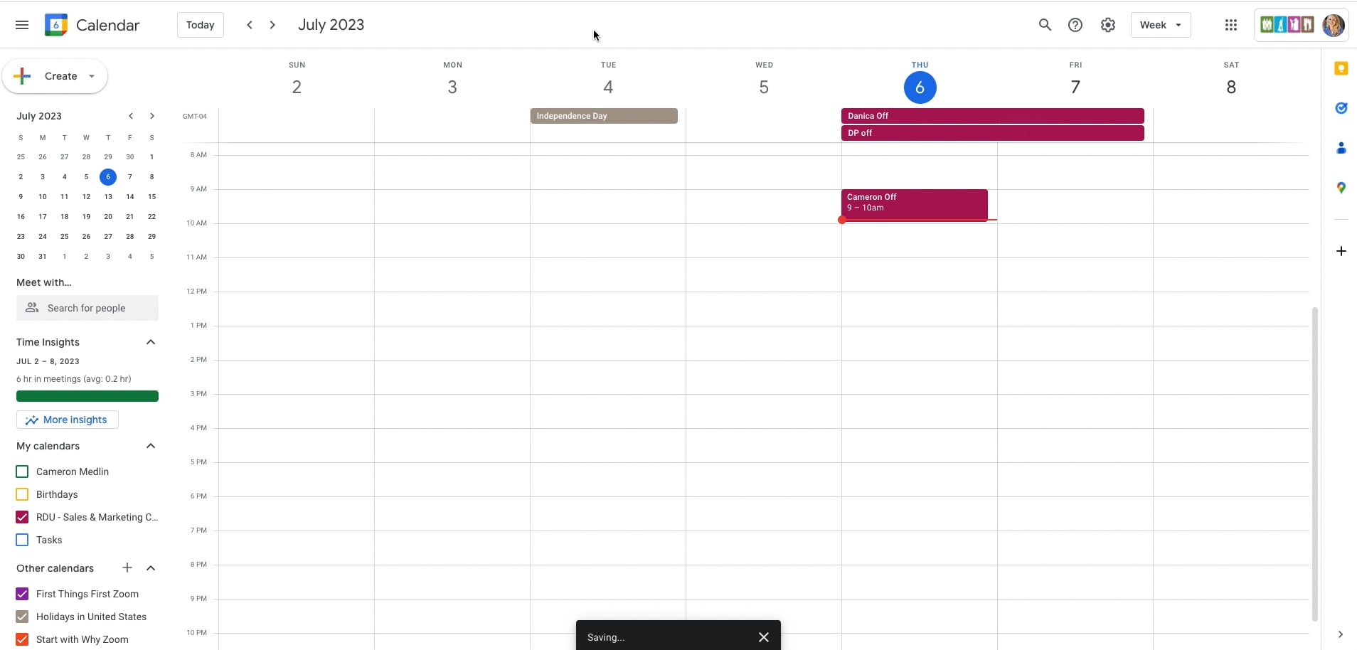 How To Add Days Off To The Sales Marketing Calendar On Vimeo