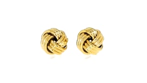 Italian 10kt Yellow Gold Love Knot Earrings