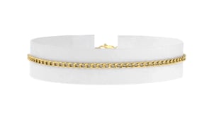 2.3mm 10kt Yellow Gold Curb-Link Bracelet
