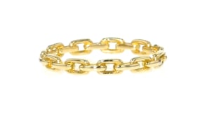 10kt Yellow Gold Paper Clip Link Ring