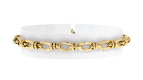 10kt Yellow Gold Oval-Link Bracelet
