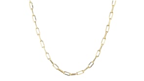10kt Yellow Gold Paper Clip Link Necklace