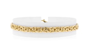 10kt Yellow Gold Byzantine Bracelet