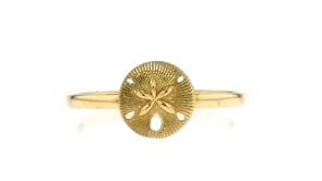10kt Yellow Gold Sand Dollar Ring
