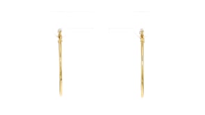 Italian 10kt Yellow Gold Oval Hoop Earrings