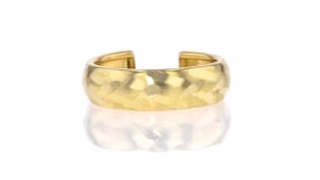 10kt Yellow Gold Satin and Polished Toe Ring