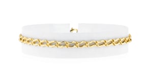 10kt Yellow Gold Wavy-Link Bracelet