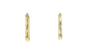 Italian 10kt Yellow Gold Oval Hoop Earrings