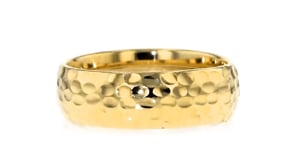 10kt Yellow Gold Groove-Pattern Ring
