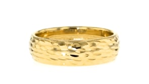 10kt Yellow Gold Groove-Pattern Ring