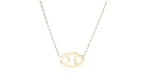 Italian 14kt Yellow Gold Zodiac Necklace