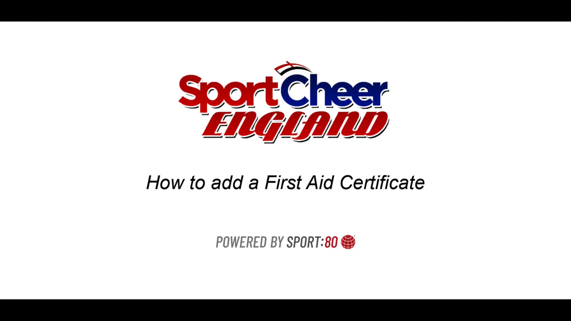 How to add a First Aid Certificate