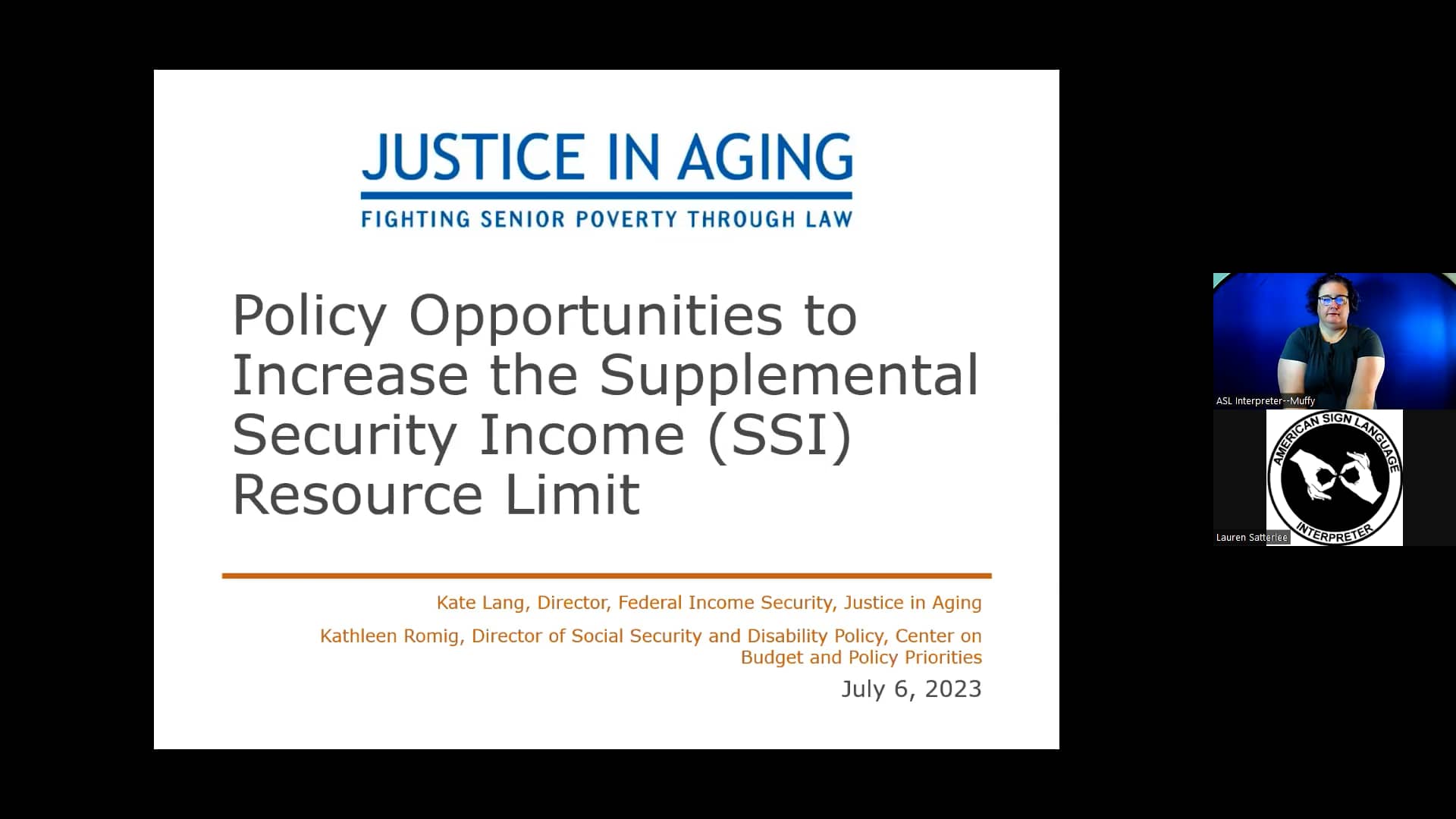 Free Webinar Policy Opportunities to Increase the Supplemental
