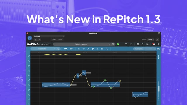Whats New in RePitch Standard 1.3
