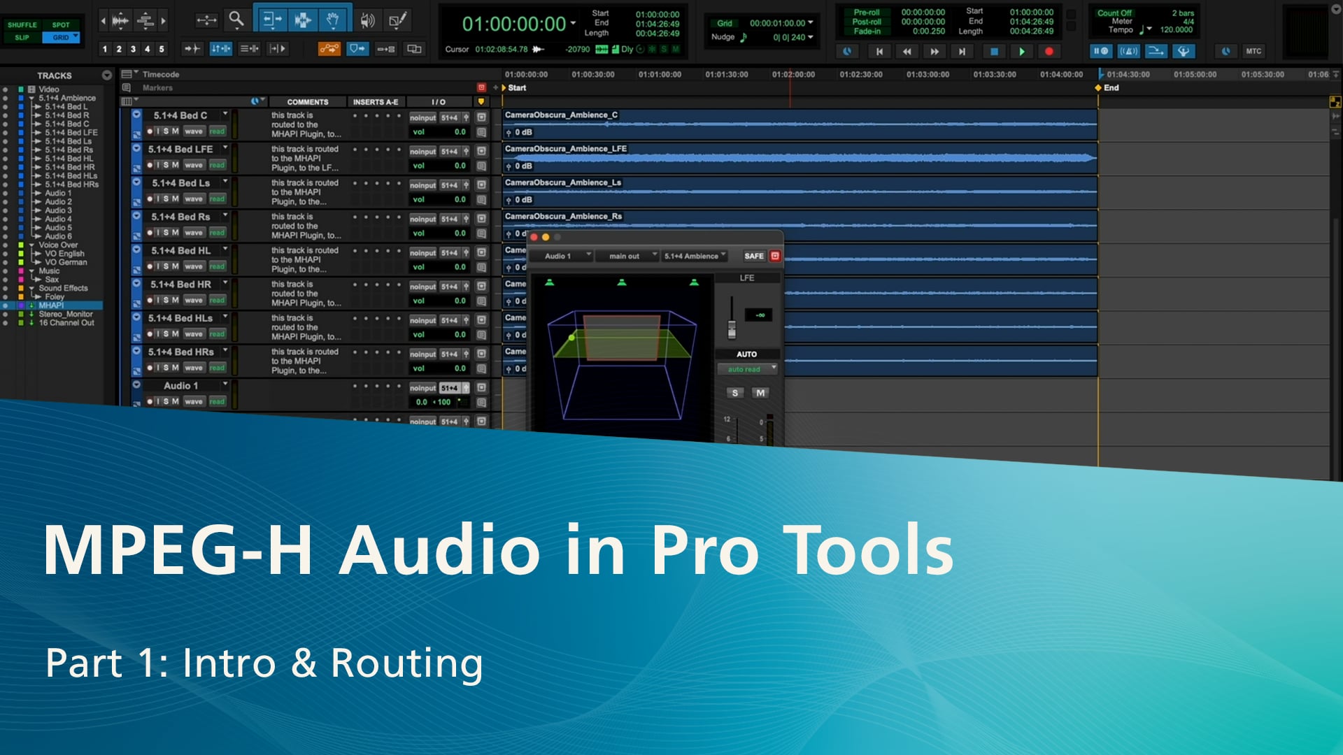 MPEG-H Audio in Pro Tools - Part 1: Intro & Routing on Vimeo