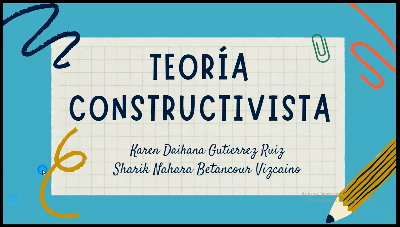 teoría constructivista