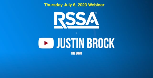 Justin Brock: Benefits of Becoming an RSSA® - July 6, 2023 Webinar