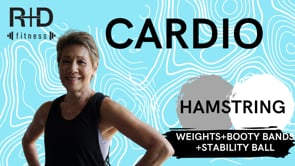 Hamstring Cardio (weights+booty bands+stability ball) 70723