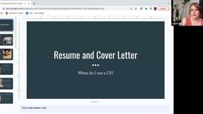Tips for Resumes and Cover Letter