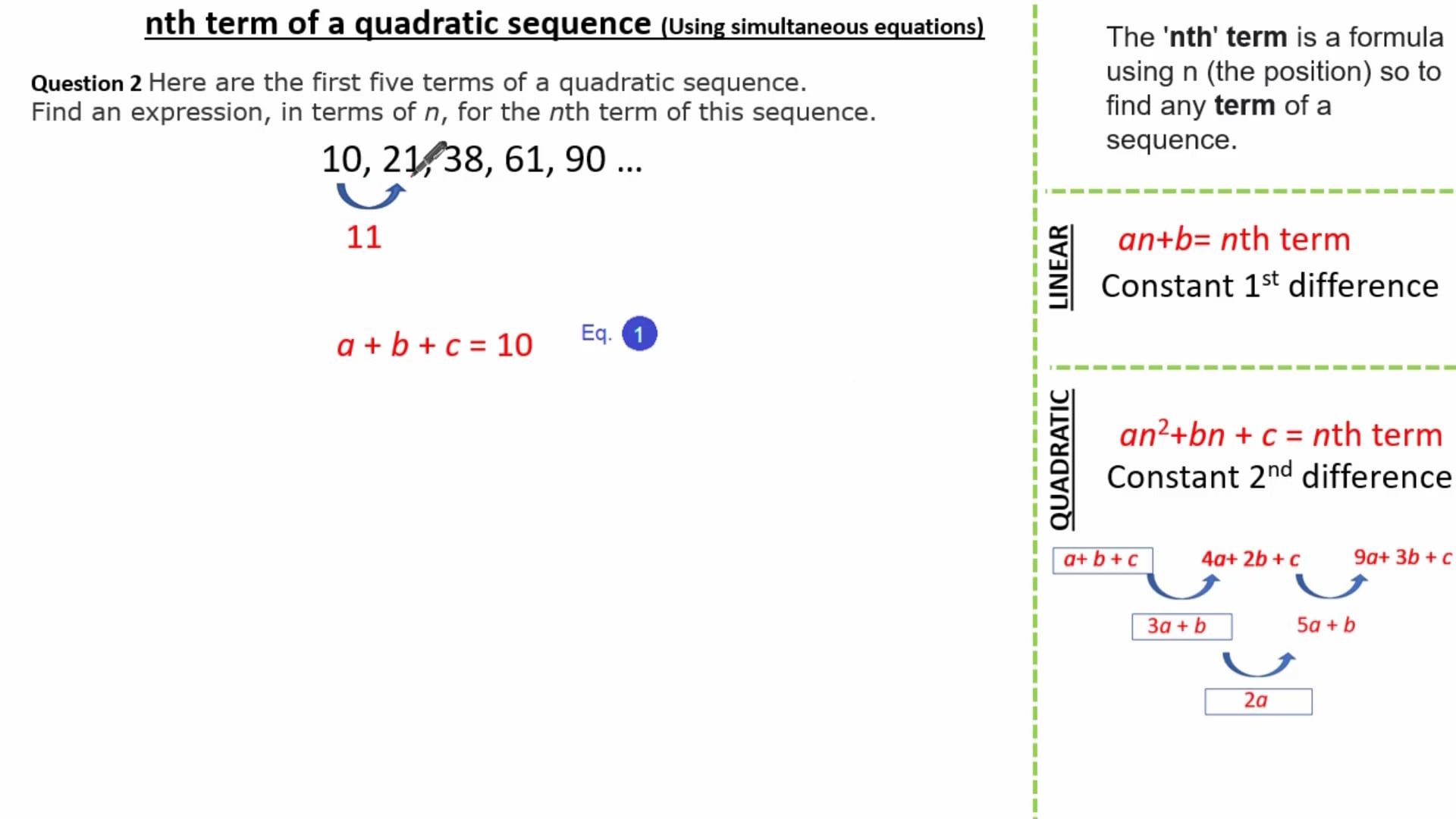 _Algebra_Sequences And Series_Quadratic Sequences_Quadratic Sequences ...