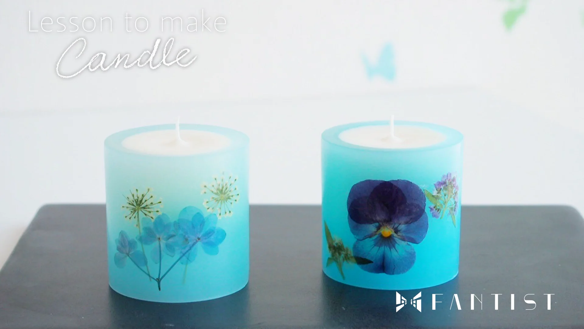 1回完結レッスン】押し花のミニミニキャンドルの作り方 | FANTIST