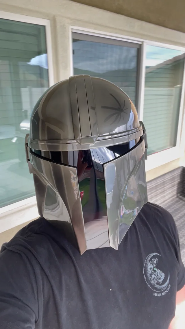 Mandalorian bike online helmet