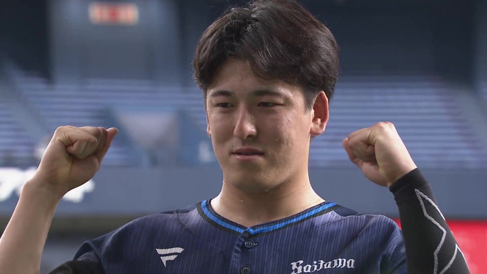 ライオンズ・隅田知一郎投手ヒーローインタビュー 7月10日 福岡ソフトバンクホークス 対 埼玉西武ライオンズ