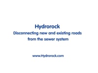 Disconnecting existing roads with Hydrorock