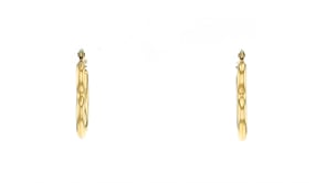 Canaria 10kt Yellow Gold Heart-Shaped Hoop Earrings